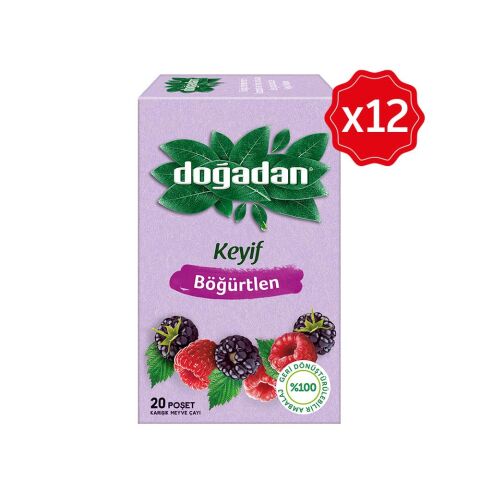 Doğadan Böğürtlenli Karışık Meyve Çayı 20'li x 12 Adet