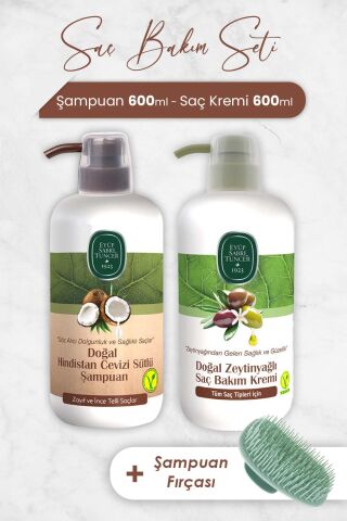 Eyüp Sabri Tuncer Hindistan Cevizi Şampuan, Saç Kremi ve Şampuan Fırçası