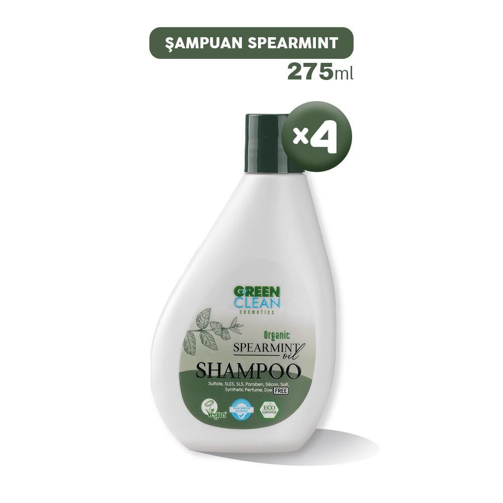 Green Clean Şampuan Spearmint 275 ml x 4