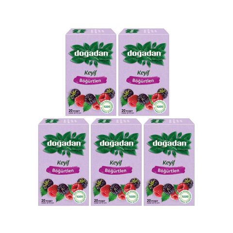 Doğadan Böğürtlenli Karışık Meyve Çayı 20'li x 5 Adet