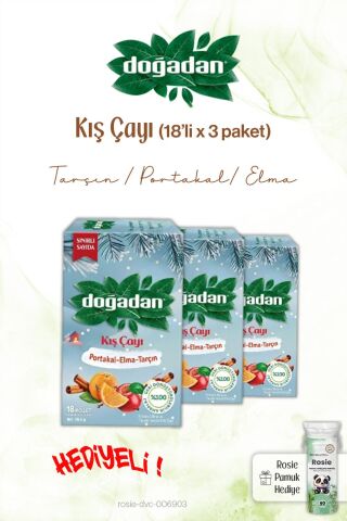 Doğadan x3 Kış Poşet Çay 18'li ve Rosie