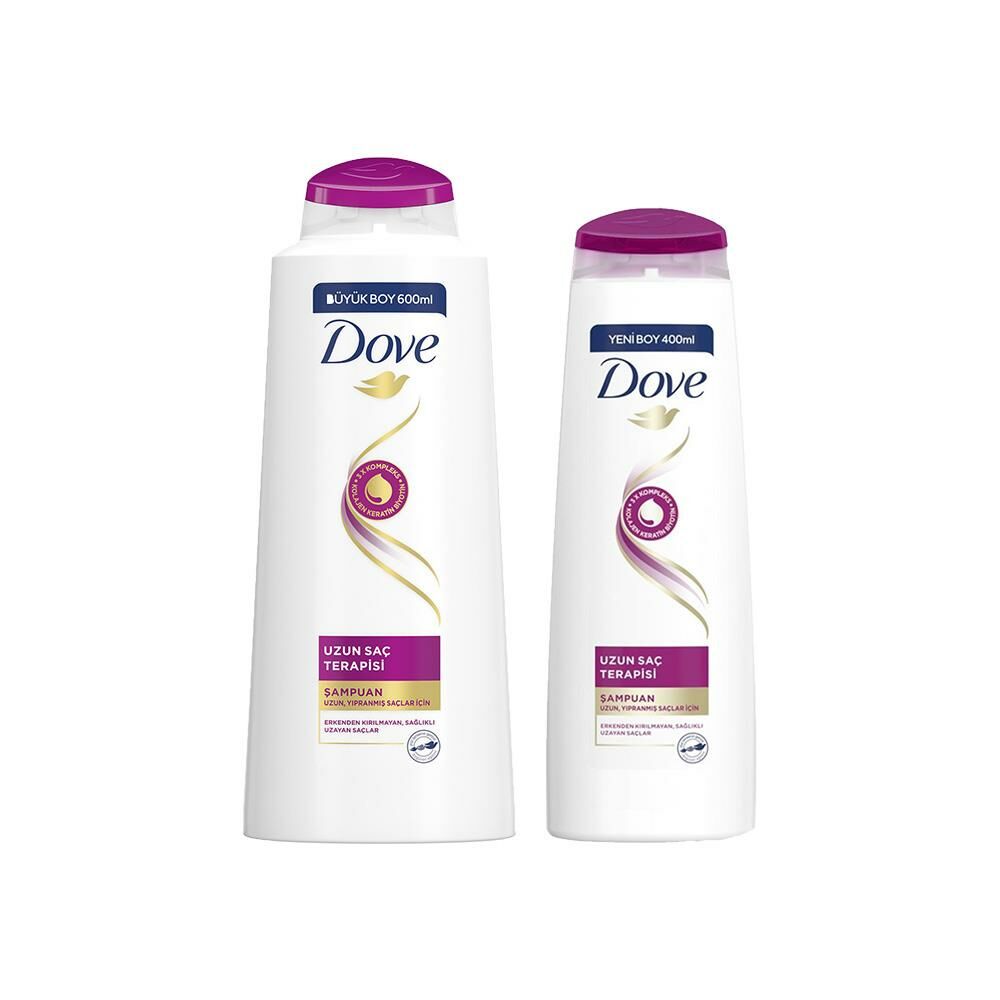 Dove Şampuan Uzun Saç Terapisi 600 ml ve 400 ml
