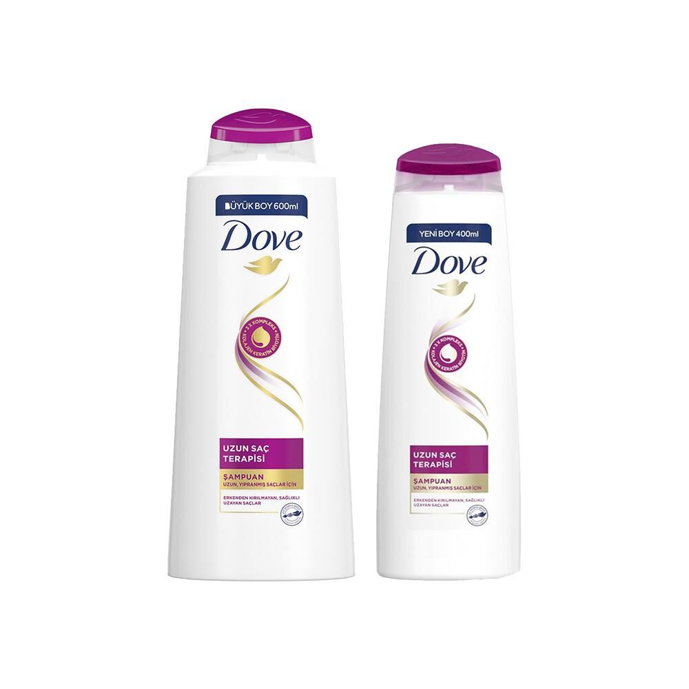 Dove Şampuan Uzun Saç Terapisi 600 ml ve 400 ml