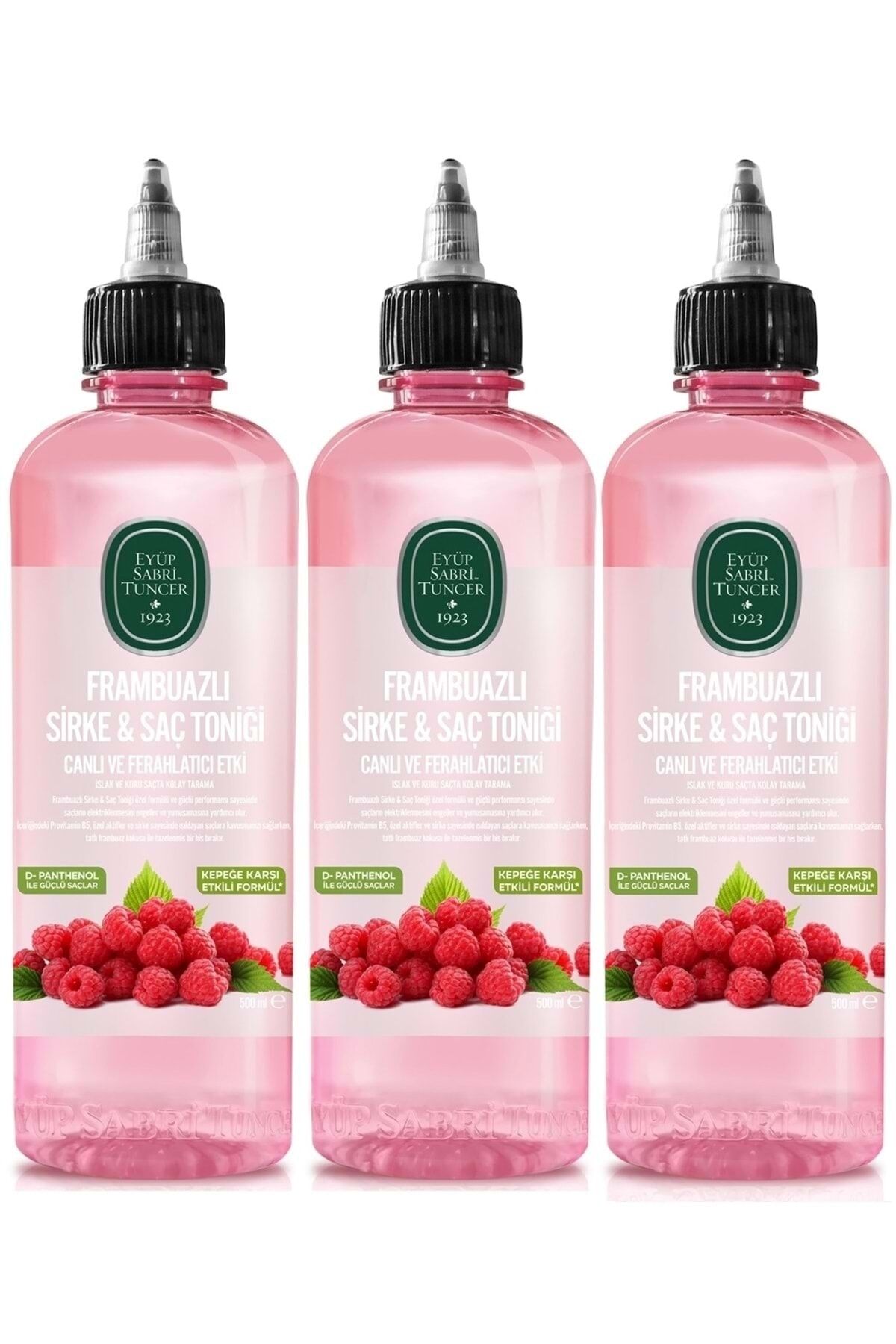 Frambuazlı Sirke & Saç Toniği 500 ml x 3