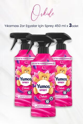 Yumoş Sprey Yıkaması Zor Eşyalar Için Orkide 450 ml x 3 Adet