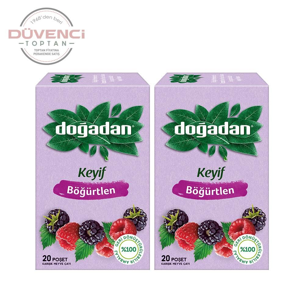 Doğadan Böğürtlenli Karışık Meyve Çayı 20'li x 2 Adet