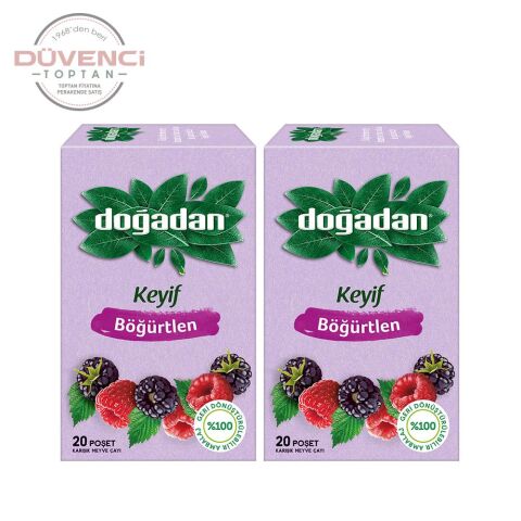 Doğadan Böğürtlenli Karışık Meyve Çayı 20'li x 2 Adet