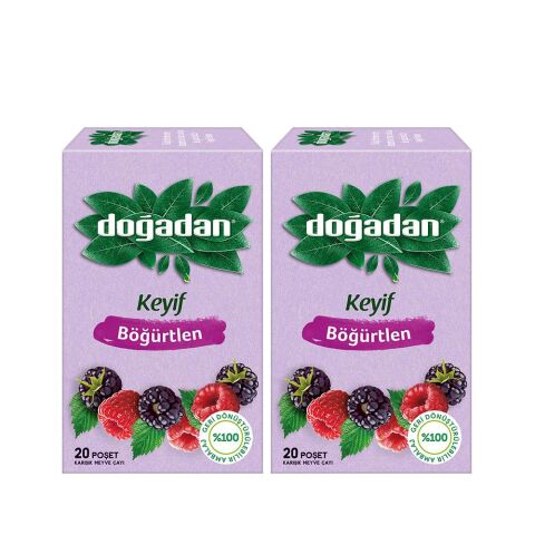 Doğadan Böğürtlenli Karışık Meyve Çayı 20'li x 2 Adet