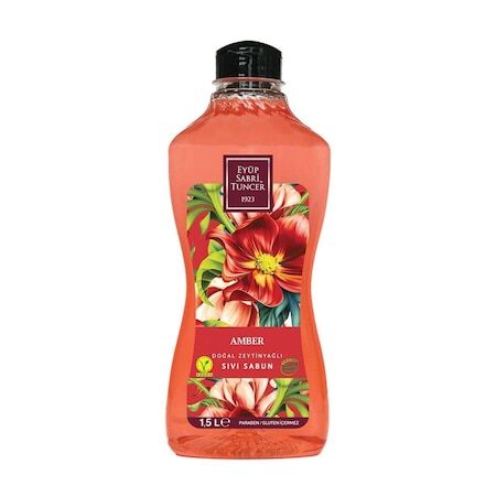 Eyüp Sabri Tuncer Doğal Zeytinyağlı Sıvı Sabun Amber 1.5 litre Pet Şişe