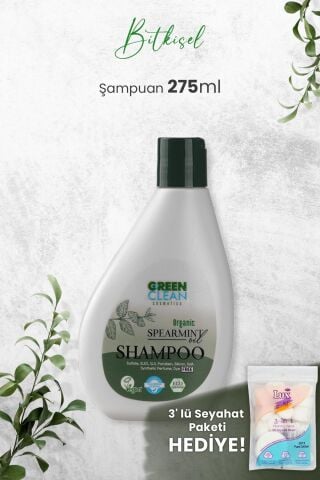 Green Clean Şampuan Spearmint 275 ml ve Hediyeli