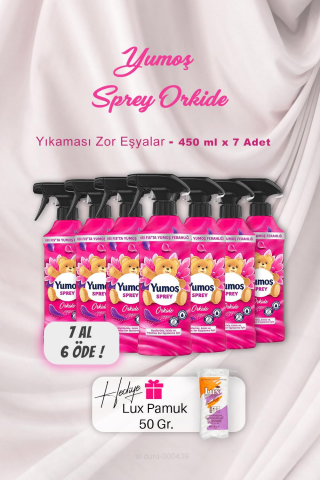 7 AL 6 ÖDE Yumoş Sprey Orkide 450 ml, Pamuk Hediyeli