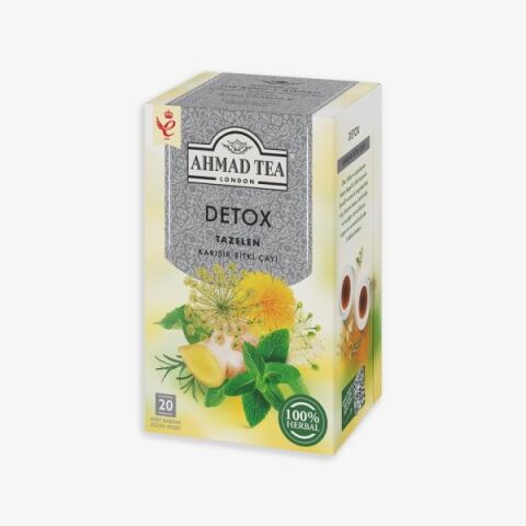 Detox Tea 20’li Poşet Çay 7 paket ve Rakun Kupa