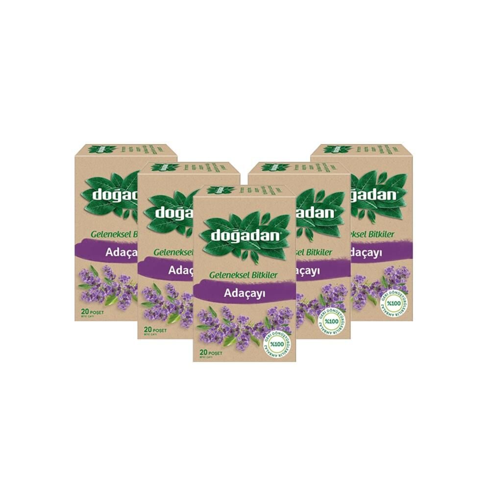 Doğadan Adaçayı Bitki Çayı 20'li x 5 Adet