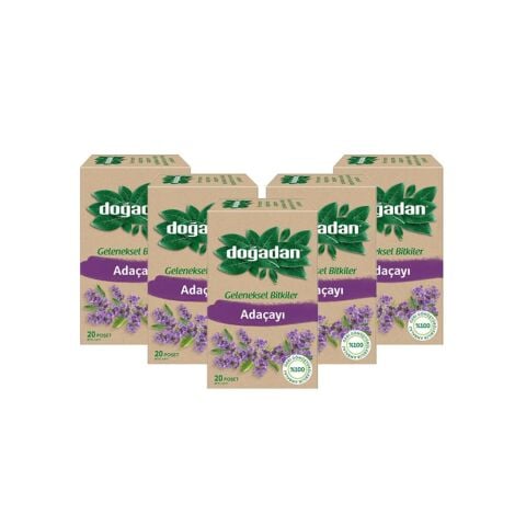 Doğadan Adaçayı Bitki Çayı 20'li x 5 Adet