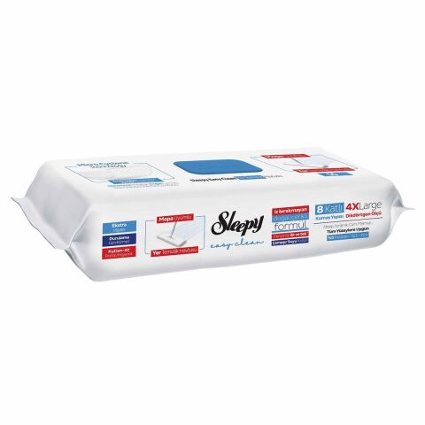 Sleepy Çamaşır Suyu Katkılı Mopa Uyumlu  Islak Mendil 50'li x 3 ve ROSIE