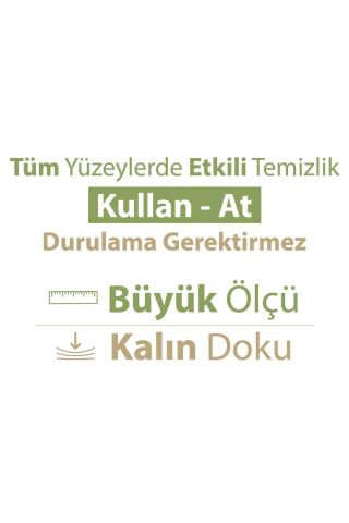 Baby Turco Pratik Yüzey Temizlik Havlusu Yeşil Sabun/Yeşil Çam 100x(4 Lü Set) 400 Yaprak