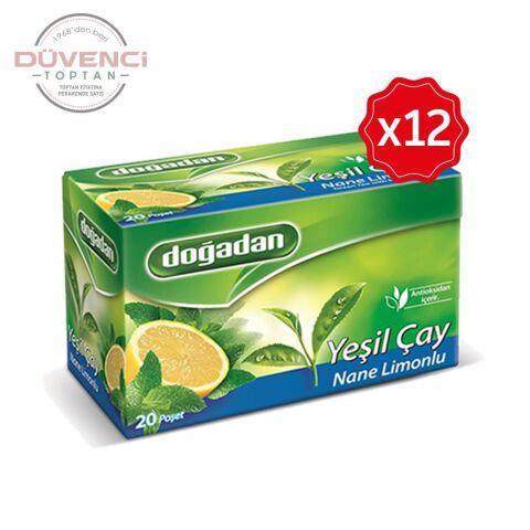 Doğadan Yeşil Çay Nane Limon Karışımı 20'li x 12 Adet