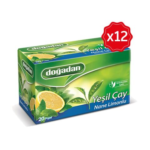 Doğadan Yeşil Çay Nane Limon Karışımı 20'li x 12 Adet