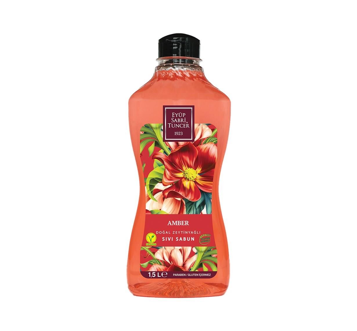 Eyüp Sabri Tuncer Doğal Zeytinyağlı Sıvı Sabun Amber 1500 ML x 2