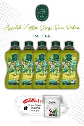 Ayvalık Zeytin Çiçeği X5 1.5L Sıvı Sabun Eyüp Sabri Tuncer ve ROSIE