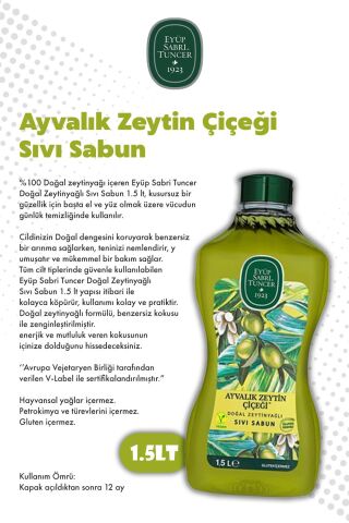 Ayvalık Zeytin Çiçeği X5 1.5L Sıvı Sabun Eyüp Sabri Tuncer ve ROSIE