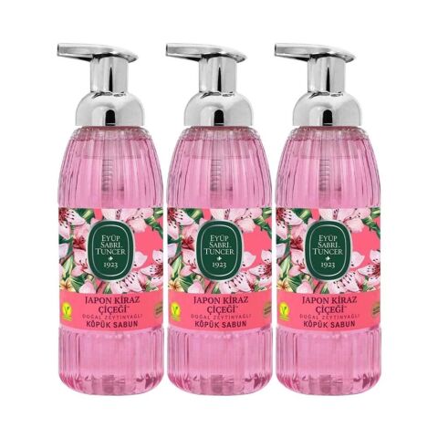 Eyüp Sabri Tuncer Japon Kiraz Çiçeği Köpük Sabun 500 ML x 3