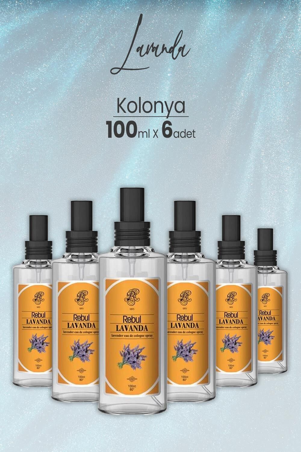 Rebul Lavanda Lavanta Kolonyası 100 ML x 6 Adet