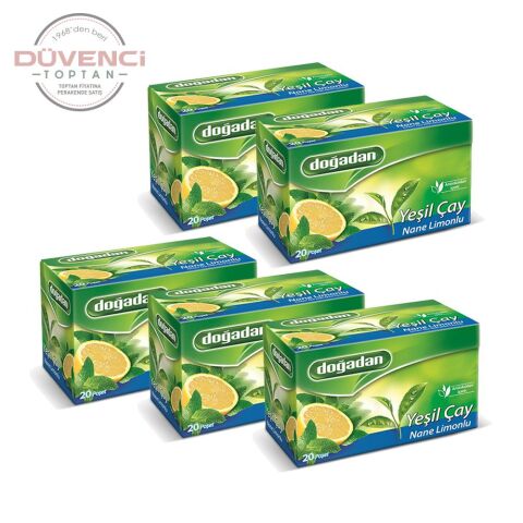 Doğadan Yeşil Çay Nane Limon Karışımı 20'li x 5 Adet
