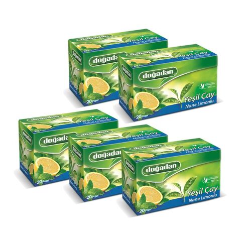 Doğadan Yeşil Çay Nane Limon Karışımı 20'li x 5 Adet