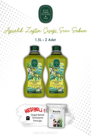 Ayvalık Zeytin Çiçeği Eyüp Sabri Tuncer 1.5L Sıvı Sabun X2 ve ROSIE