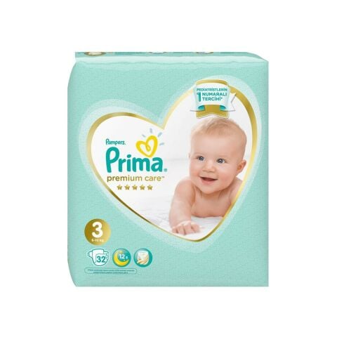 Prima Bebek Bezi Premium Care 3 Beden Midi 32 Adet