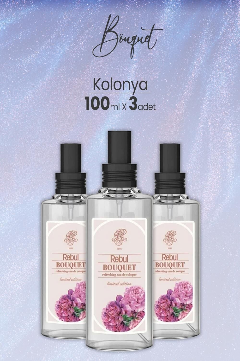 Rebul Bouquet Kolonya 100 ml x 3 Adet