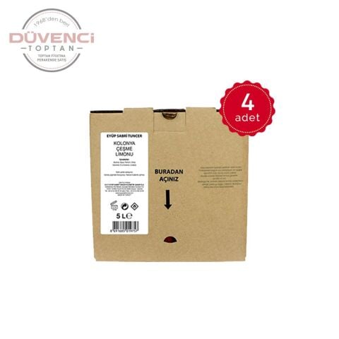 Eyüp Sabri Tuncer Çeşme Limonu Kolonyası 5 lt x 4 Adet