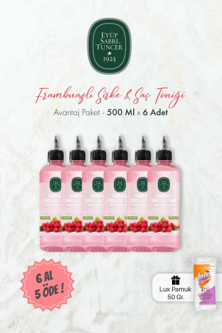 Eyüp Sabri Tuncer Frambuazlı Sirke & Saç Toniği 500 ml 6 AL 5 ÖDE ve Pamuk