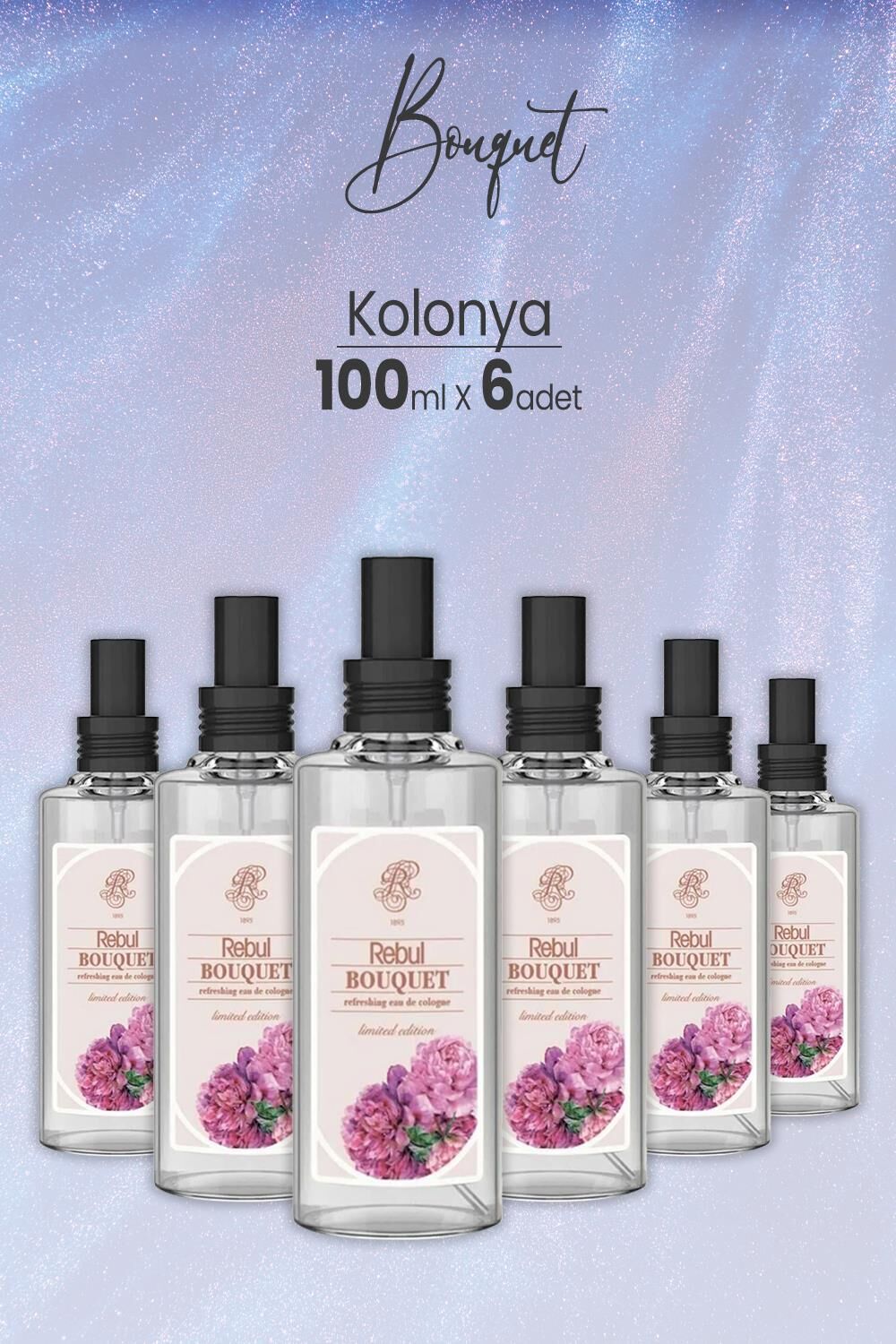 Rebul Bouquet Kolonya 100 ml x 6 Adet