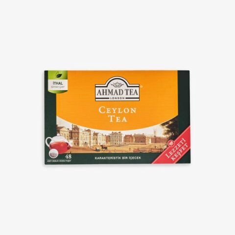 3 Paket Ceylon Tea Demlik Poşet Çay 48'li ve Oda Kokusu