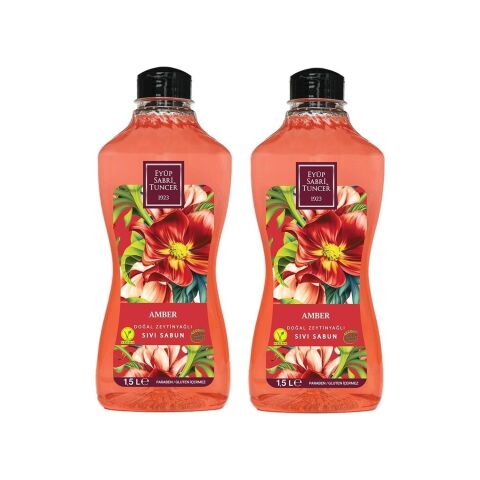Eyüp Sabri Tuncer Doğal Zeytinyağlı Sıvı Sabun Amber 1500 ML x 2