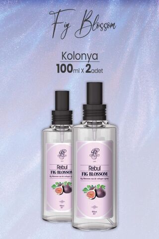 Rebul Fig Blossom Spreyli Cam Şişe İncir Kolonyası 100 ml x 2 Adet