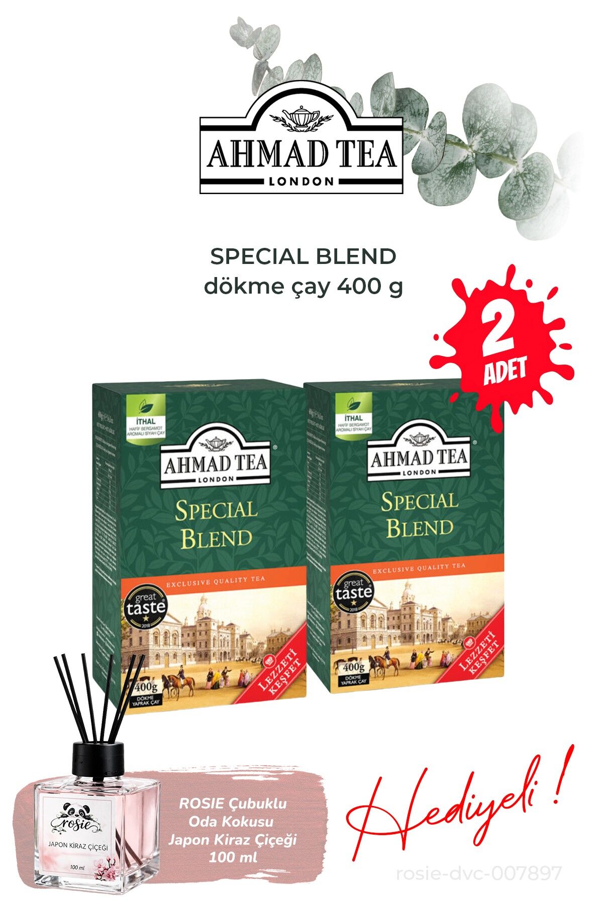 2 Adet Special Blend 400 g dökme çay ve Oda Kokusu
