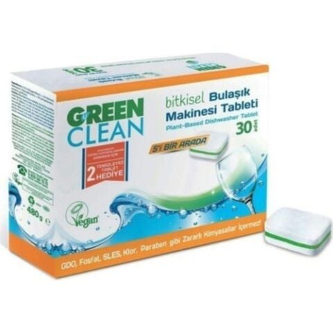 Green Clean Bulaşık Makinesi Tableti 30'lu