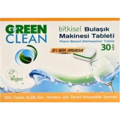 Green Clean Bulaşık Makinesi Tableti 30'lu