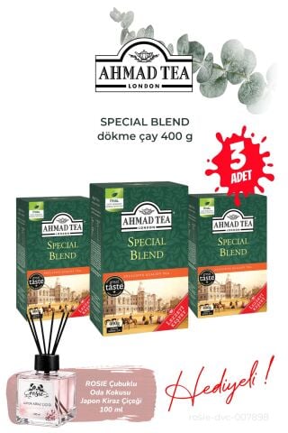 3 Paket dökme çay Special Blend 400 g ve Oda Kokusu