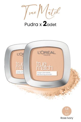 Loreal Paris True Match Pudra 1.R-1.C Rose Ivory x 2 adet