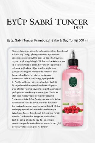 Eyüp Sabri Tuncer Frambuazlı Sirke & Saç Toniği 500 ml 5 Al 4 Öde ve Rosie Pamuk