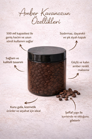 Plastik Kavanoz 500 ML