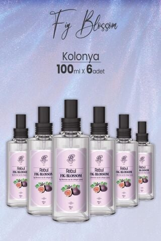 Rebul Fig Blossom Spreyli Cam Şişe İncir Kolonyası 100 ml x 6 Adet