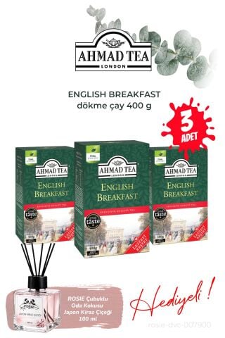 English Breakfast 3 Paket dökme çay 400 g ve Oda Kokusu
