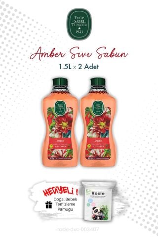Eyüp Sabri Tuncer 2 X Amber Sıvı Sabun 1.5L ve ROSIE