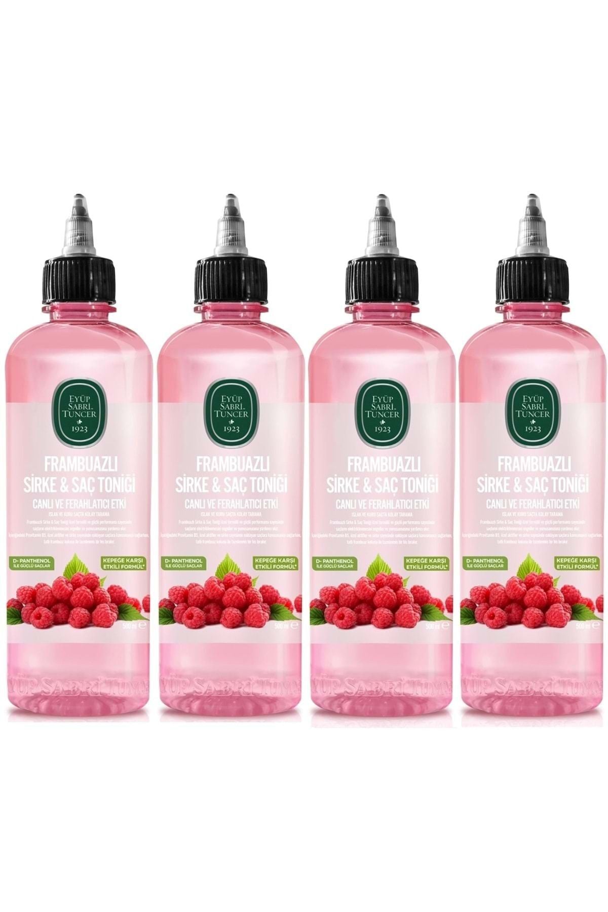 Eyüp Sabri Tuncer Saç Toniği 500ml Frambuazlı Sirkeli (4 LÜ SET)