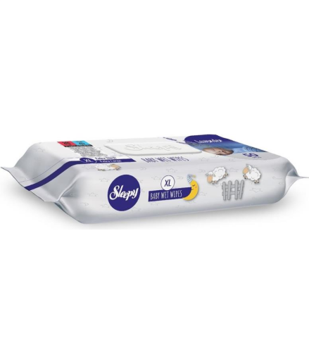 Sleepy XL Lavanta Kokulu Bebek Vücut Temizleme Mendili 50 Yaprak